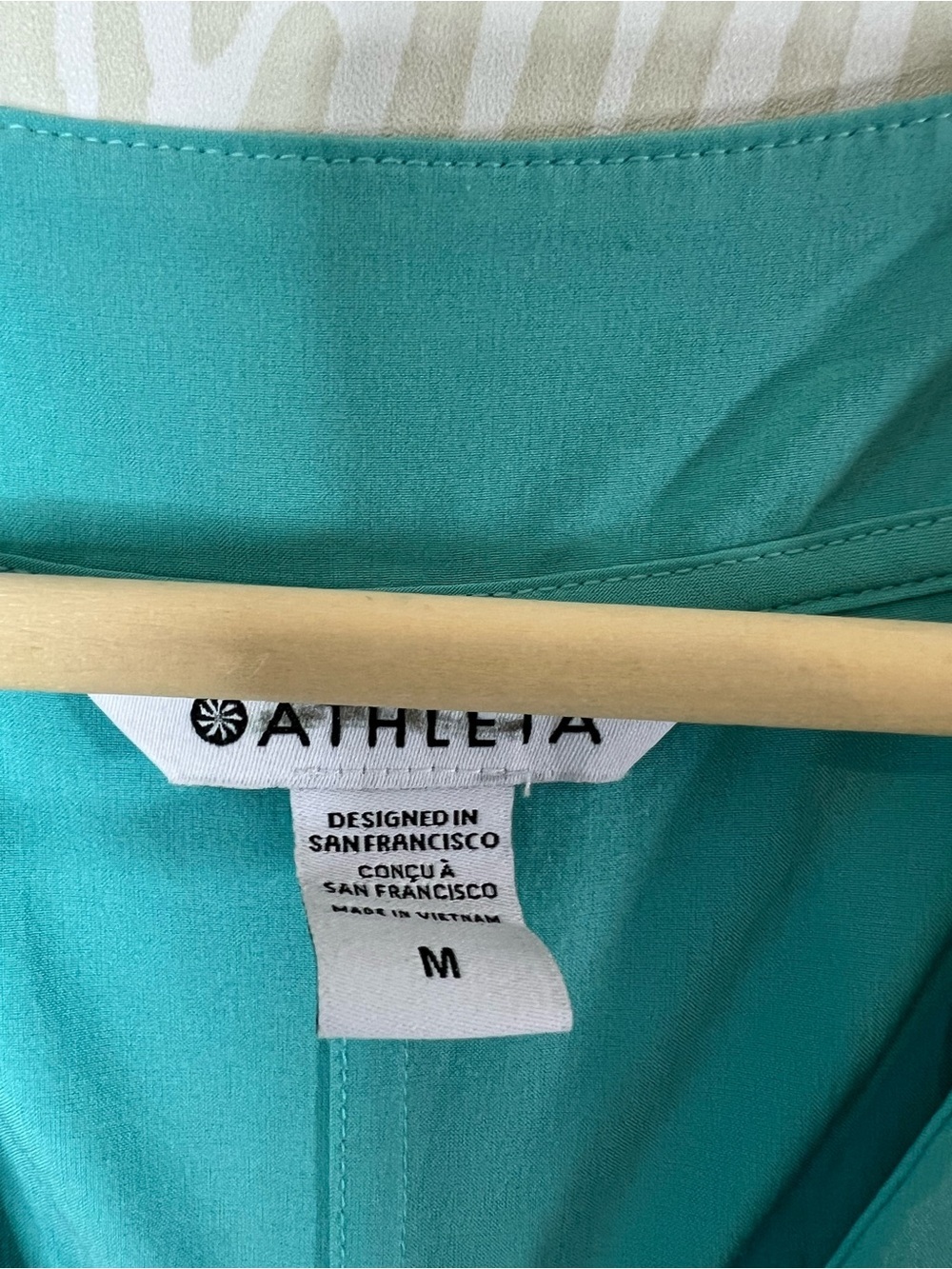 Athleta Marlow romper Teal Wrap Front Active Dress Travel Dress - Picture 15 of 15